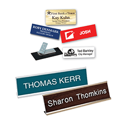 desk and name tag engraving product lineup