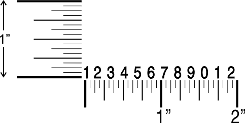 image of Shiny No. 1-12 traditional number stamp impression