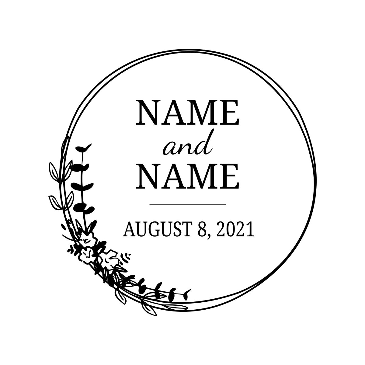 Order Now! Handheld Or Desktop Embosser with a 1-5/8" round 'Save The Date' design. Personalize it by adding your name. Free Shipping. No Sales Tax - Ever.