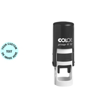 COLOP Printer R12 Round Self-Inking Stamp. 1/2 inch diameter impression. Free Shipping! No Sales Tax - Ever!