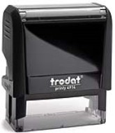 Customize your Trodat Printy 4914 rubber stamp today! Add lines of text, upload artwork, or both. 8 unique ink colors. Free Shipping! No Sales Tax!