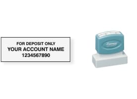 Order Now! Xstamper N11 'For Deposit Only' Endorsement Stamps are perfect for regular or mobile deposits. Free Shipping. No Sales Tax - Ever!